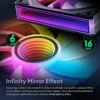 Prism 7 Pro Fan 120 mm Single Pack ARGB Fan Infinity Mirror Daisy Chain Design ﻿