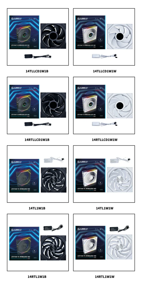 Lian-Li UNI FAN TL Wireless LCD 140 Single Pack NO CONTROLLER