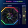 ICE Whale WX-3 Wireless Splicing Fan ARGB Air-Cooled Cooling Accessories 1600RPM 12CM Chassis Fan