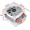 XUANFENG 120mm Fan Radiator Air-cooled 4/6 Heat Pipe CPU Cooler Installing LGA115x 2011 x99 E5 1200 1700 1851 i5 i7 AM4 AM5 2066
