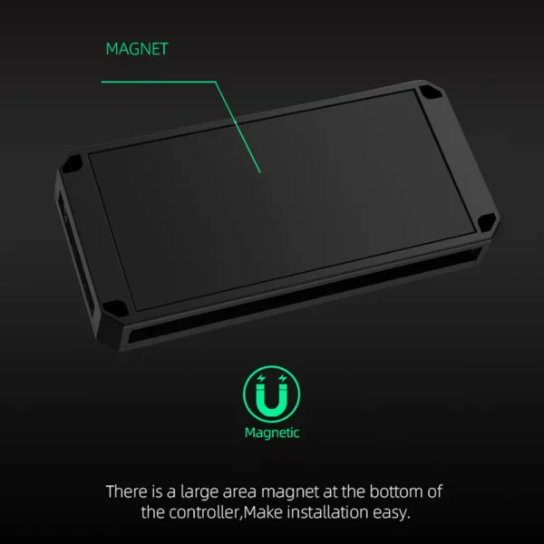 Multi Port 3 in 1 PWM Magnetic ARGB Fan Hub Splitter for PC with Remote Control Supports 9 Fans and Custom Lighting