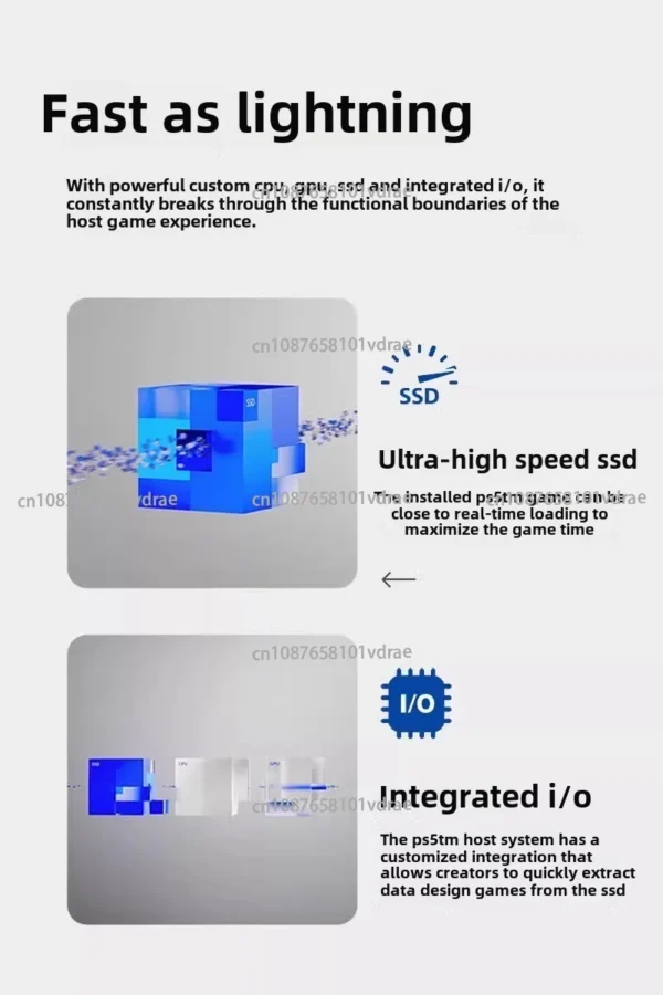 Slim Ps 5 825g Ssd Video Game Handheld  Console Used Original Ps5 for Playstation
