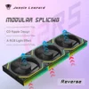 120mm ARGB Case Fan with Dual Side Infinity Mirror Cableless 360mm For Computer Water Cooler | Jungle Leopard Interstellar V2RS