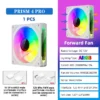 OEM PRISM 4 PRO Computer Chassis Fan 120mm 5V 3PIN ARGB 4 Pin PWM Quiet Cooling Fan 12V Large Air Volume 45.2CFM/600-1500RPM