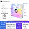 Thermalright TL-C12C 3 in 1 120mm Cooling Fan 5V ARGB gamer Adjust Speed Cooler argb Adjustable computer Case Fan ventilador