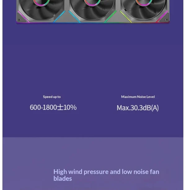 WJCOOLMAN StarLink Integrated Fan 120mm ARGB Infinite Mirror Divine Light Synchronous PWM Speed Control Computer Silent Case Fan