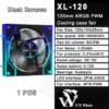 ICE Whale XL-120 ARGB PC Case Fan 120mm Infinity Mirror Design Motherboard Lighting Sync 4PIN PWM CPU Cooler Fan ventilador