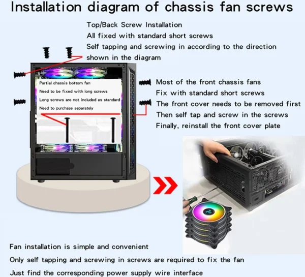 ARGB PC Case Fan 120mm Infinity Mirror Design Motherboard Lighting Sync 4PIN PWM CPU Cooler Fan ventilador Air-cooler mute fans