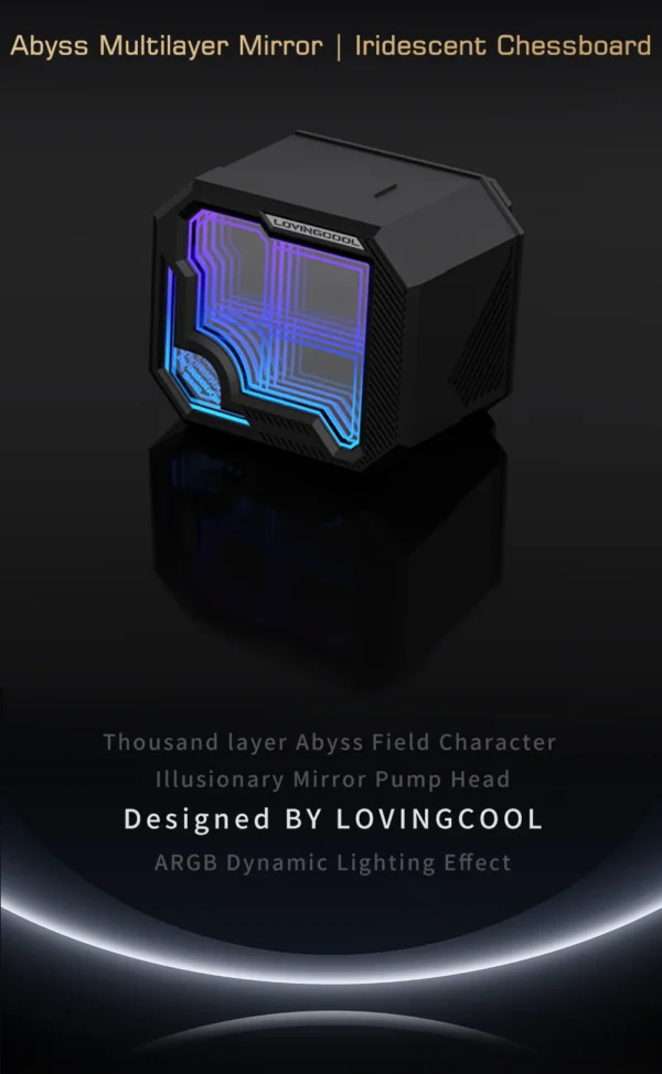 LOVINGCOOL AK water cooler 240mm 360mm broken code screen dynamic digital display liquid cooler ARGB Abyss Mirror Cold radiator