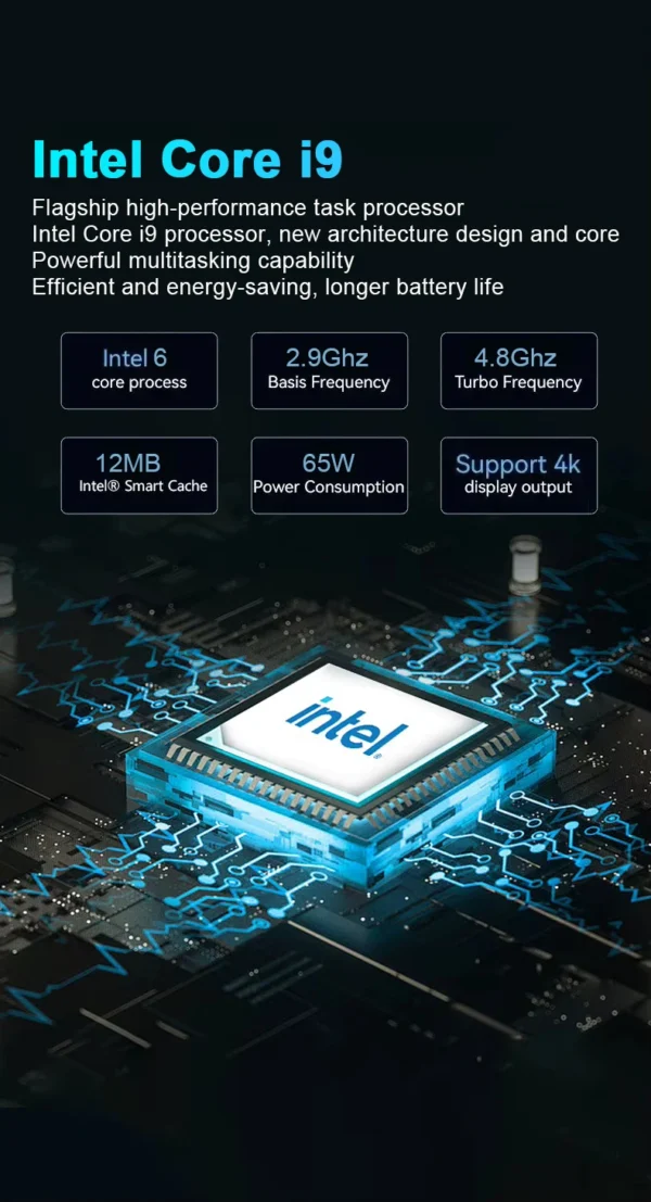 2026 15.6" Intel Core i9 9900U Laptop Computer PC Windows 11 Pro 16GB RAM 1TB 2TB SSD Laptops Office Fingerprint Unlock Game PC