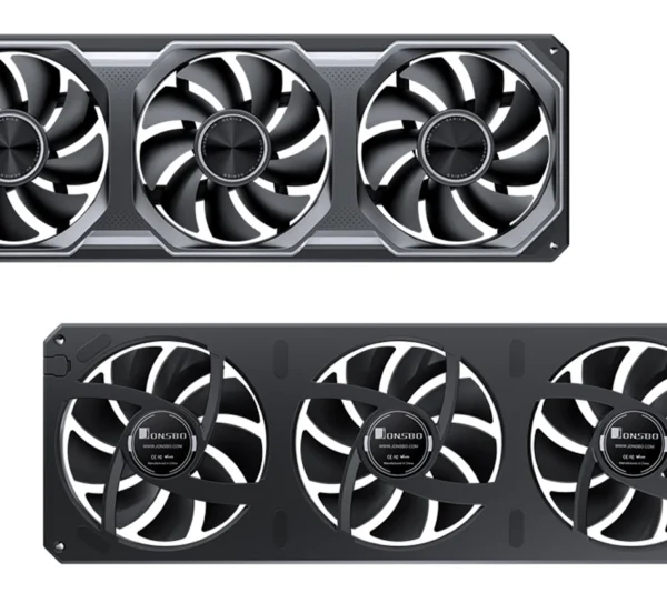 JONSBO XA-360/ XA-120 3-Pack 120mm Fan 5V/3Pin ARGB Three-Sided Mirror Integrated Cold Exhaust Cooling Fan for Desktop Computers