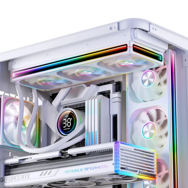 JONSBO ZA-120/240/360 Computer Case Fan 12CM 5V ARGB 120mm Monolithic Structure Water-Cooled Fan  PWM Forward/Reverse Fan Kits