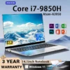 2026 Intel Core i7 9850H Atom A3950 Portable Laptop Computer 14.1" HD Gaming Laptops Windows 11 Pro SSD 2TB RAM 16GB PC Notebook