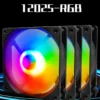 Manmu Fetival Pormotion 120mm Computer Fan Rainbow RGB/ High Cooling Performance Gaming PC Fan
