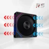 120mm GEN4 RS White Fan, ARGB Infinite Mirror Lighting, 3-Pin Sync, 800-1800RPM PWM, Perfect for Cases & Radiators