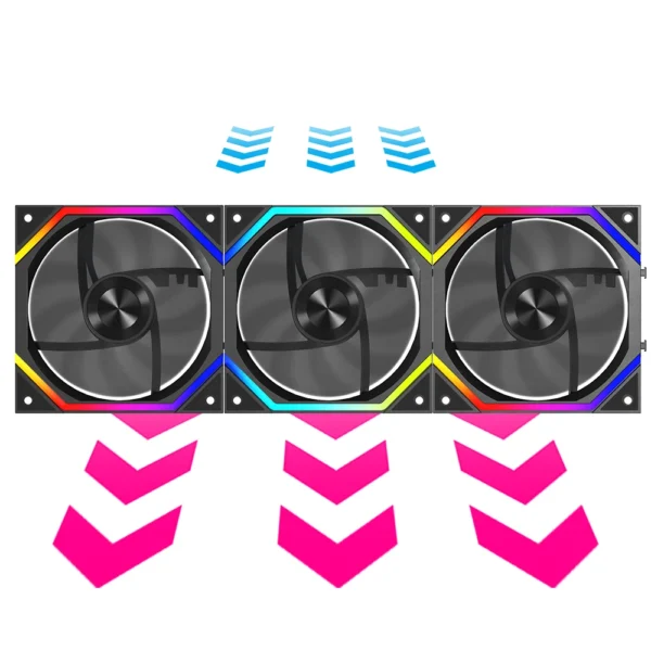 120mm ARGB Fan Infinity Mirror Design 5V 3PIN Aura Sync 4PIN PWM 800-2000RPM Cooler Fan Jungle Leopard Galaxy Prism XH