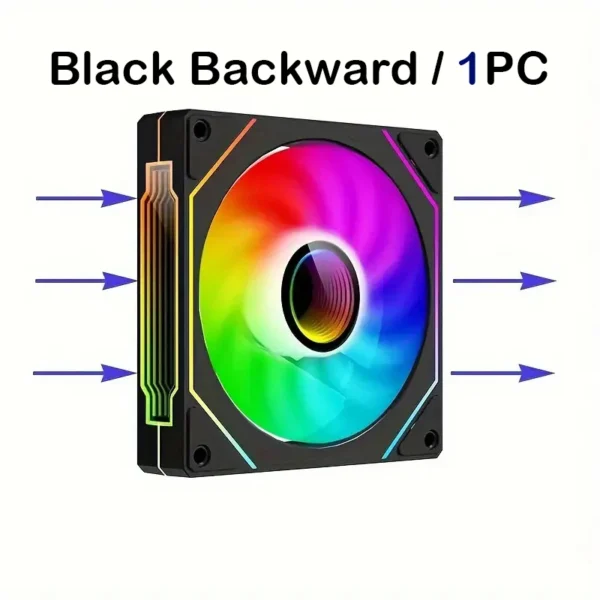 PRISM IV PRO Case Cooling Fan 120mm 5V 3 PIN ARGB, 12V 4 PIN PWM, for CPU & Case,Infinity Mirror Series,1650 RPM, 65 CFM