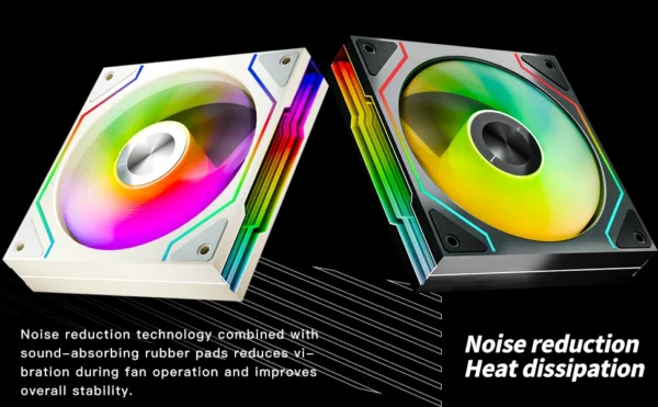 Jungle Leopard Star Trail 120mm ARGB CPU Fan - Infinity Mirror, 5V 3Pin Addressable RGB Cooling for Gaming PC