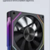 LDPCSJ Prism 4RS 120mm ARGB PC Case Fan with Infinity Mirror Design Motherboard Sync 4PIN PWM CPU Cooler Ventilador