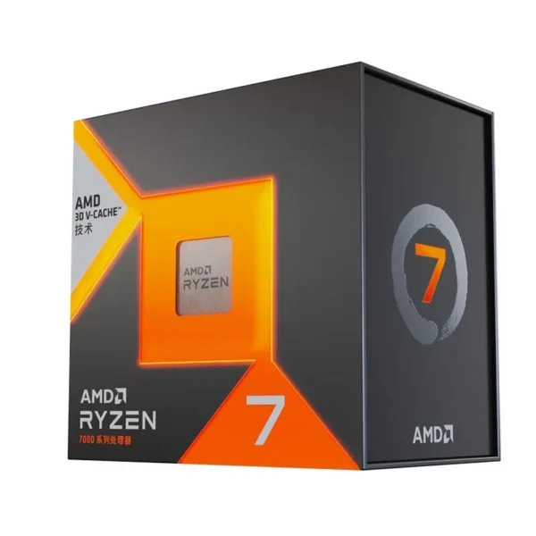 Original brand new AMD Ryzen7 7800X3D processor in the original box, Socket AM5 desktop computer CPU processor.
