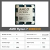 AMD Ryzen 7 9800X3D New Gaming CPU 8-Core 16-Thread 5.2GHz L3=96M 4NM TDP 120W R7 9800x3d Socket AM5 100-100001084 But Not Fan