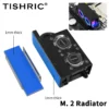 TISHRIC RGB SSD M2 Radiator With Two Fans Cooling 7000RPM 3Pin M.2 Hard Disk Heatsink For Desktop PC NVMe NGFF M.2 2280 SSD