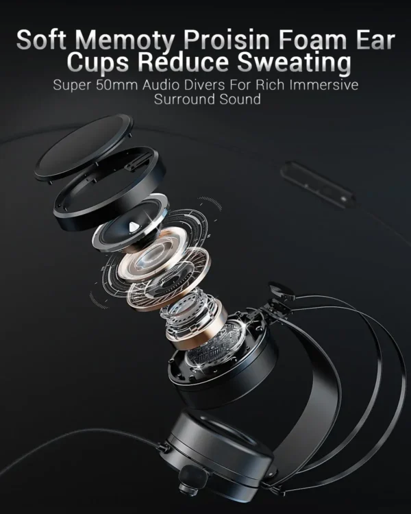 NUBWO Gaming Headsets PS4 Stereo Xbox One Headset Wired PC Gaming Headphones with Noise Canceling Mic Ear Gaming  Earphone