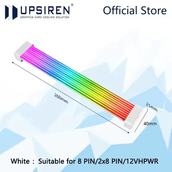 UPSIREN Bendable ARGB Light Board,Suitable For Graphics Card 24pin/8pin/2x8pin/12VHPWR/Motherboard Decorative light strip