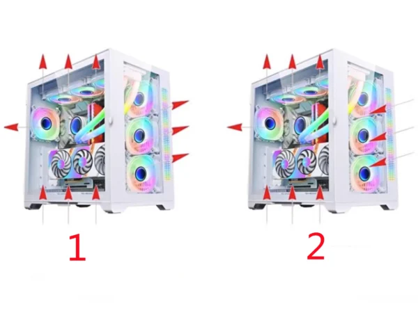 ARGB PC Case Fan 120mm Infinity Mirror Design Motherboard Lighting Sync 4PIN PWM CPU Cooler Fan ventilador Air-cooler mute fans