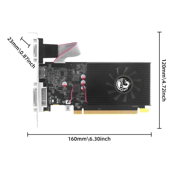 SOYO Graphics Cards Radeon AMD HD8550 2G GDDR3 Memory Video Gaming Card GPU Desktop Computer Components AMD NWE