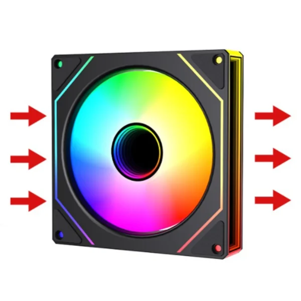 Prism 7 Pro Fan 120 mm Single Pack ARGB Fan Infinity Mirror Daisy Chain Design ﻿