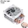 XUANFENG 120mm Fan Radiator Air-cooled 4/6 Heat Pipe CPU Cooler Installing LGA115x 2011 x99 E5 1200 1700 1851 i5 i7 AM4 AM5 2066