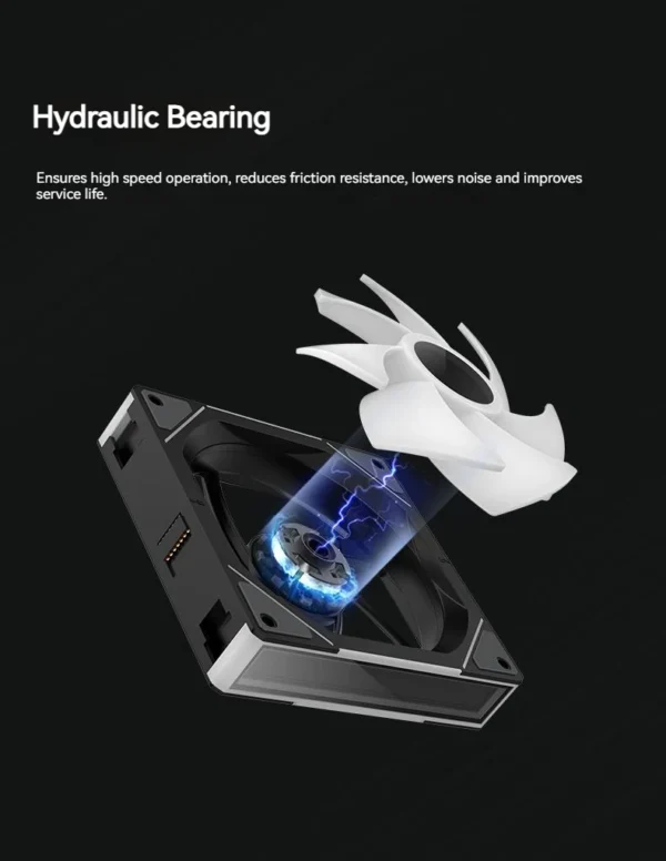 TEUCER JM-1 PC Case Fan 120mm ARGB Mirror Cycle Light Effect Cooling Fan 4PIN PWM Low noise Chassis Water Cooling Ventilador