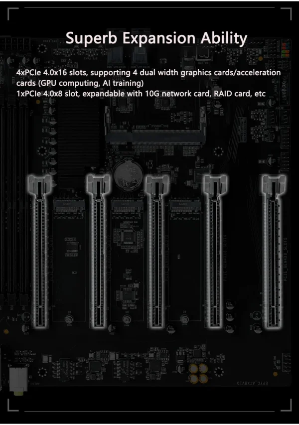 JGINYUE H13 DIY EPYC AMD Motherboard Set With AMD EPYC 7002/7003 Series CPU 8*DDR4 RAM Support IPMI DUAL 2.5G Network BMC Module