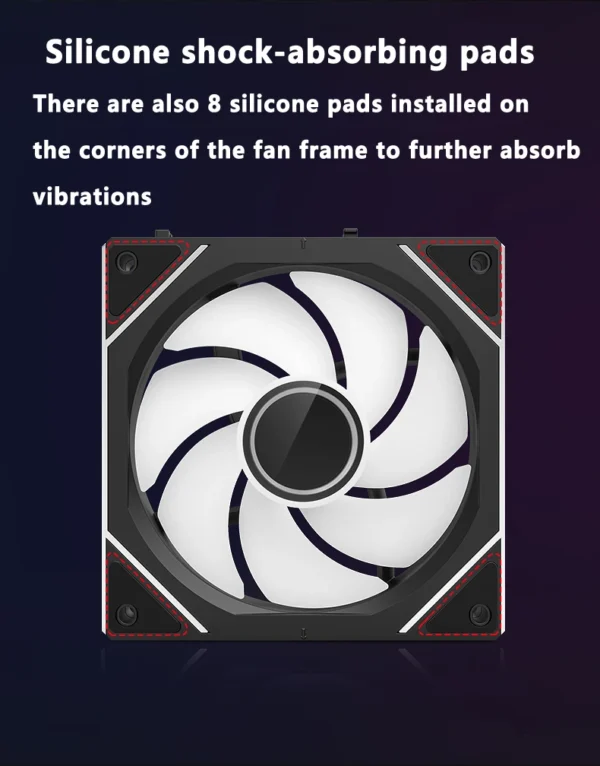 ICE Whale WX-2 ARGB Wireless Splicing Fan 12CM Air-Cooled Cooling Chassis Component 1800RPM Chassis Fan