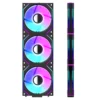 120mm ARGB PC Case Fan with Infinity Mirror - 5V 3-Pin Daisy Chain PWM Sync, Cooling Gaming Fan Jungle Leopard Interstellar V2