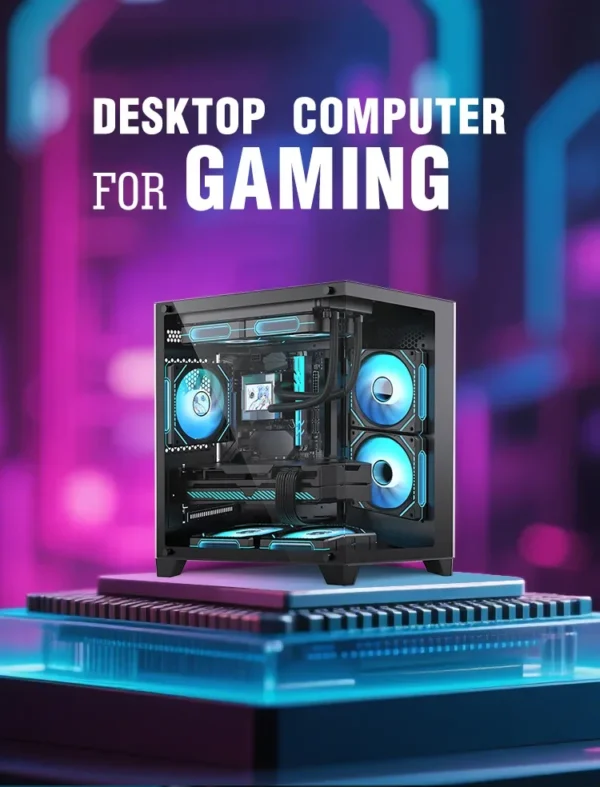 Game Desktop Amd 5600x Cpu RTX 4060 6g 500gb M2 8g Ram Pc Gaming Desktop Computer