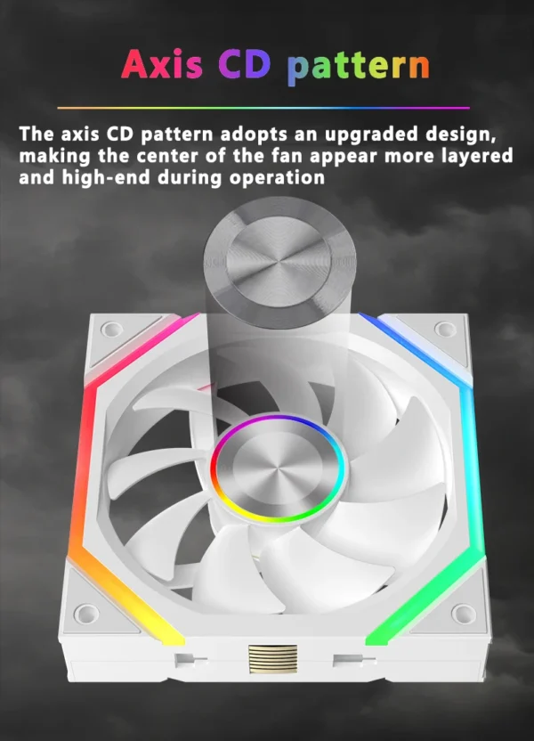 ICE Whale WX-3 Wireless Splicing Fan ARGB Air-Cooled Cooling Accessories 1600RPM 12CM Chassis Fan