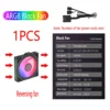 PC case fan 120mm ARGB mirror cycling lighting effect CPU cooling fan 4-pin PWM 58.36CFM fan for computer water cooling