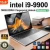 New Office Laptop Intel Core i9 9900 15.6 inch 4K HD Screen Windows 11 16GB RAM 1TB SSD Portable Slim Laptops PC Gamer Computer