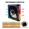 MANMU Case Fans Air Cooling Fixed Color Rainbow Rgb Cooling Fan 120mm Computer Case Cooling Fans 2pin