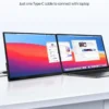 Touchable portable 14 inch monitor 60Hz 1200P split screen monitor suitable for Xbox phones laptops Switch PS4/5