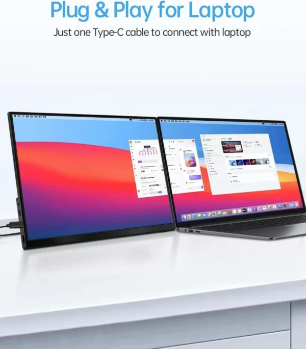 Touchable portable 14 inch monitor 60Hz 1200P split screen monitor suitable for Xbox phones laptops Switch PS4/5