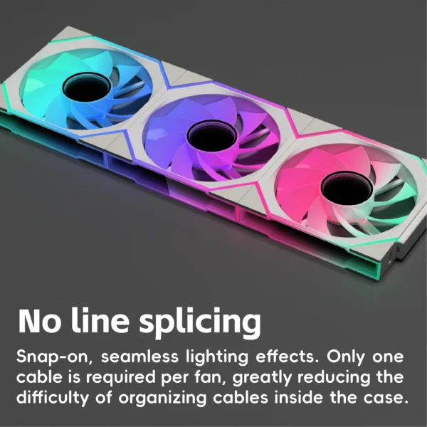 Nollie FAN GC140 ARGB 140mm Fans 34LED Cooling Fan Modular Stackable Splicing PWM Silent