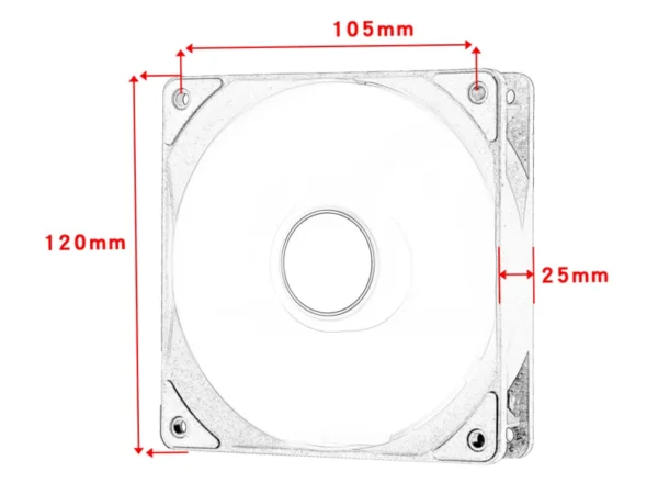 ARGB PC Case Fan 120mm Infinity Mirror Design Motherboard Lighting Sync 4PIN PWM CPU Cooler Fan ventilador Air-cooler mute fans