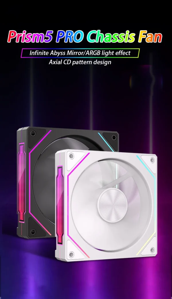 Prism 5 PRO 120mm Fan 6pin RGB Pc Case Ventiladores Computer Chassis Fan Water Cooler PC Gamer Cooling Kit Fan Ventilador