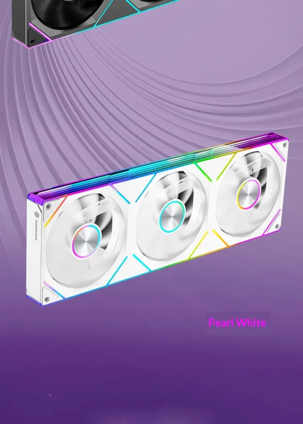 WJCOOLMAN Starlink 120/240/360 Conjoined structure PC fan ARGB PWM Speed Control Computer Silent Case Fan easy to install