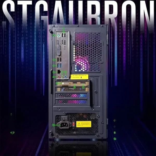 Popular.Prebuilt Gaming PC Desktop, AMD Radeon RX 550 4G GDDR5, Core I5 3.3Ghz up to 3.7Ghz, 16G Ram, WiFi, BT 5.0, RGB Mo