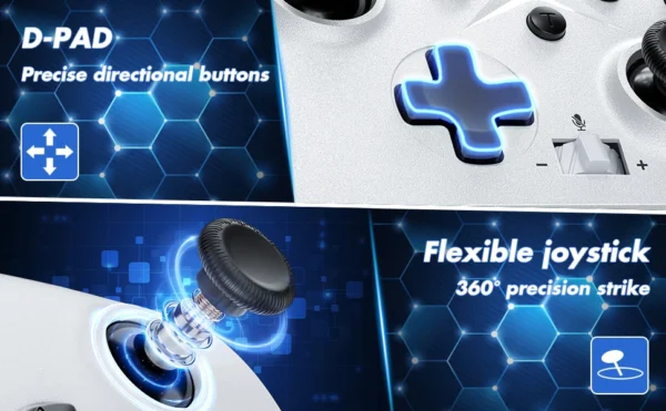 Gaming Controller for Xbox One/Series S/X/PC Console Joystick Wireless 2.4G Remote Control Gamepad supports Windows 7/8/10 Above