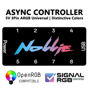 Nollie SignalRGB OpenRGB Universal 5V 3PIN ARGB Asynchronous Controller HUB For Computer PC Case Cooling Fans Light Strip